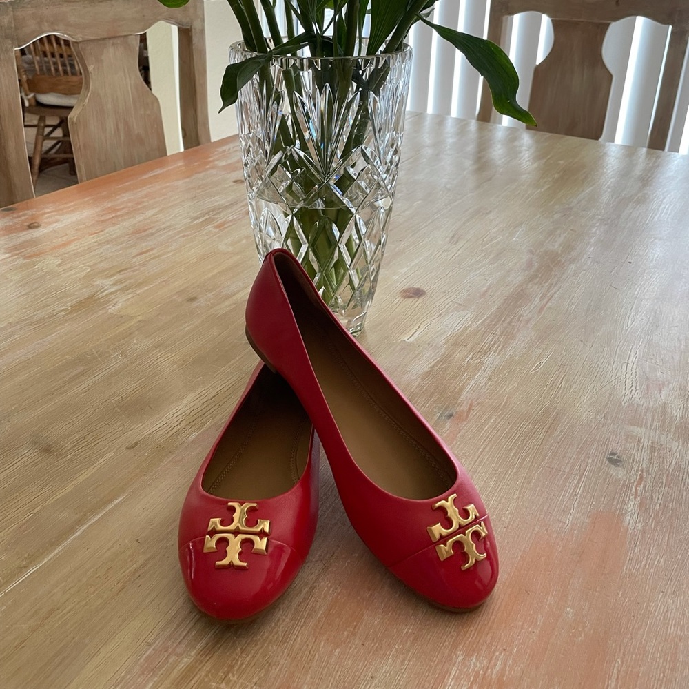 Red Tory Burch new shoes 🎈